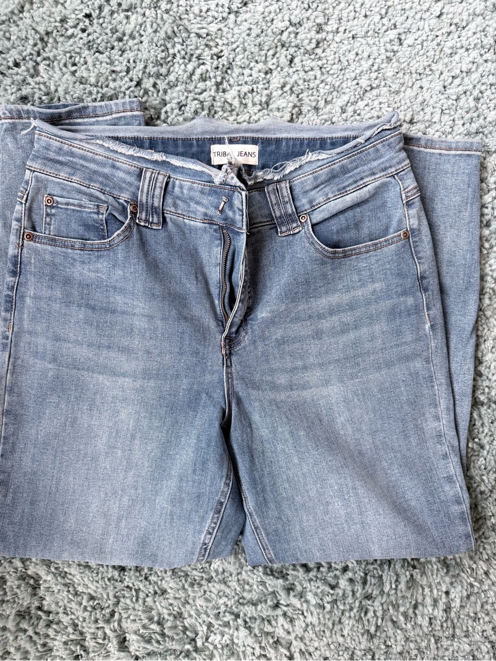 audrey Light Blue Straight Leg Jeans
